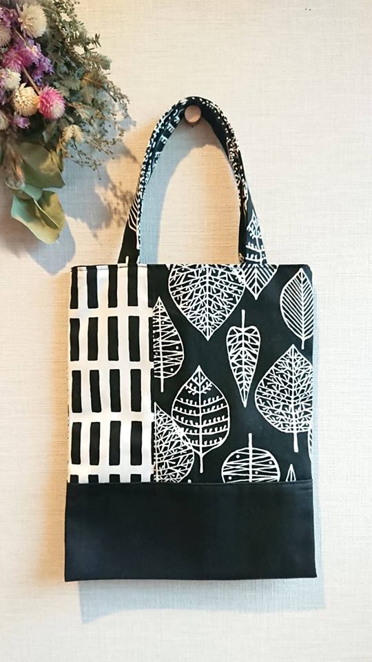 パッチワークな手提げ